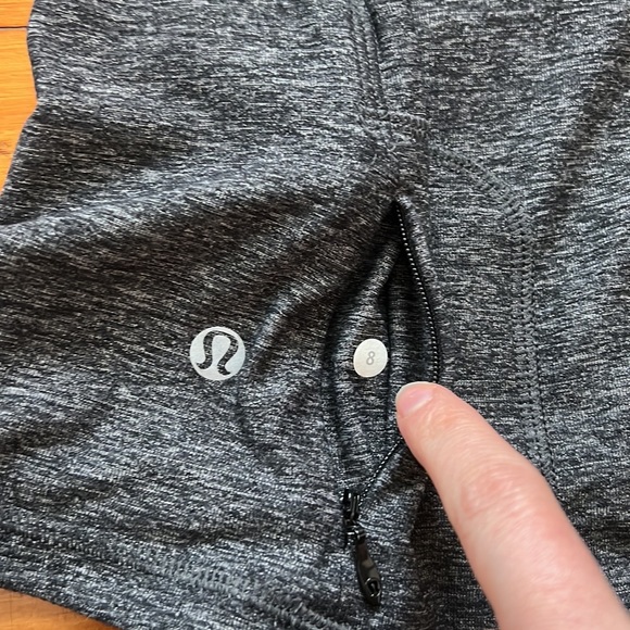 Lululemon Athletica long sleeve running top. Womens size 8. Color Grey. - Picture 8 of 8